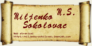 Miljenko Sokolovac vizit kartica